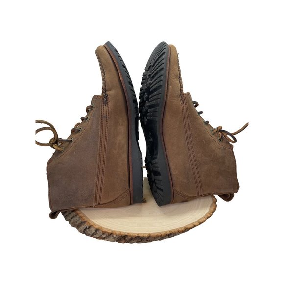 Vintage Cole Haan Chukka Ankle Boots Leather Brown Vibram Soles Size 7 - Picture 4 of 9